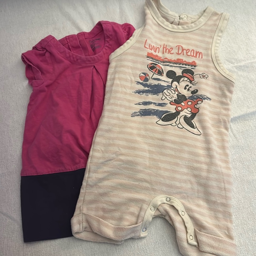Mickey and casual pink dress